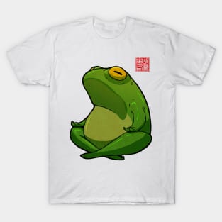 Yoga Frog Cross Legged Pose T-Shirt